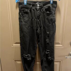 Black Distressed Women's Jeans | Blue Savvy | Size 5/27